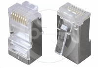 Solarix Konektor RJ45 CAT5E STP 8p8c tieneny neskladany na lanko / 1 ks KRJ45/5SH