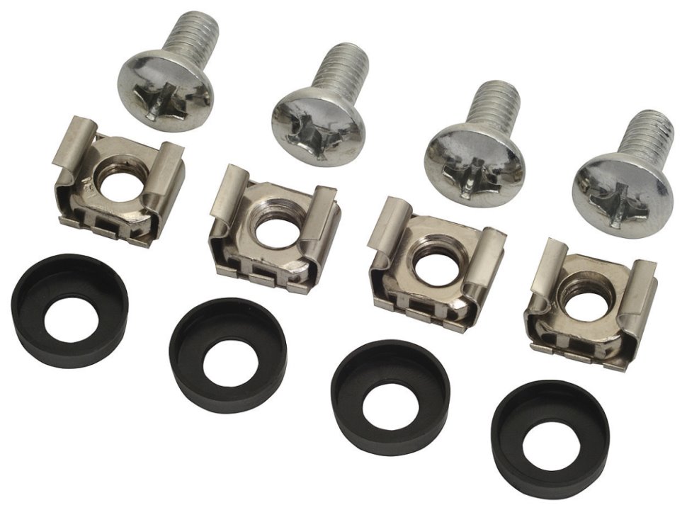 Solarix Montážní sada M6, 4ks matice, 4ks šroubky, 4ks plastové podložky, MONT-SM6