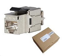 Solarix MULTIPACK 24 ks - rychlozařezávací keystone CAT5E STP RJ45 černý SXKJ-5E-STP-BK-NA 25286714