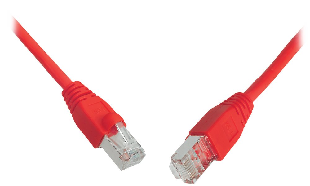 Solarix Patch kabel CAT5E SFTP PVC 5m červený snag-proof C5E-315RD-5MB 28460509