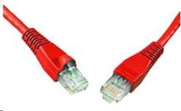 SOLARIX patch kabel CAT6 UTP PVC 0,5m červený