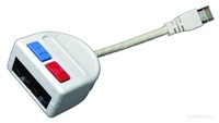 Solarix Rozdvojka počítač (10BaseT)/telefón 2xRJ45 UTP T-MOD 3-U4 13206440