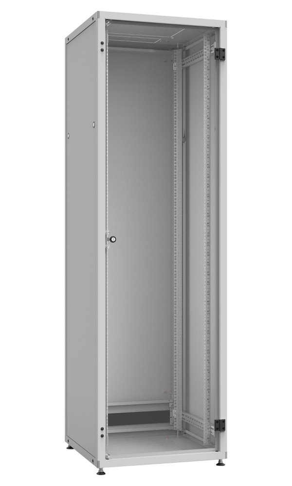 Solarix Rozvaděč LC-50 33U, 600x600 RAL 7035, skleněné dveře 86005014