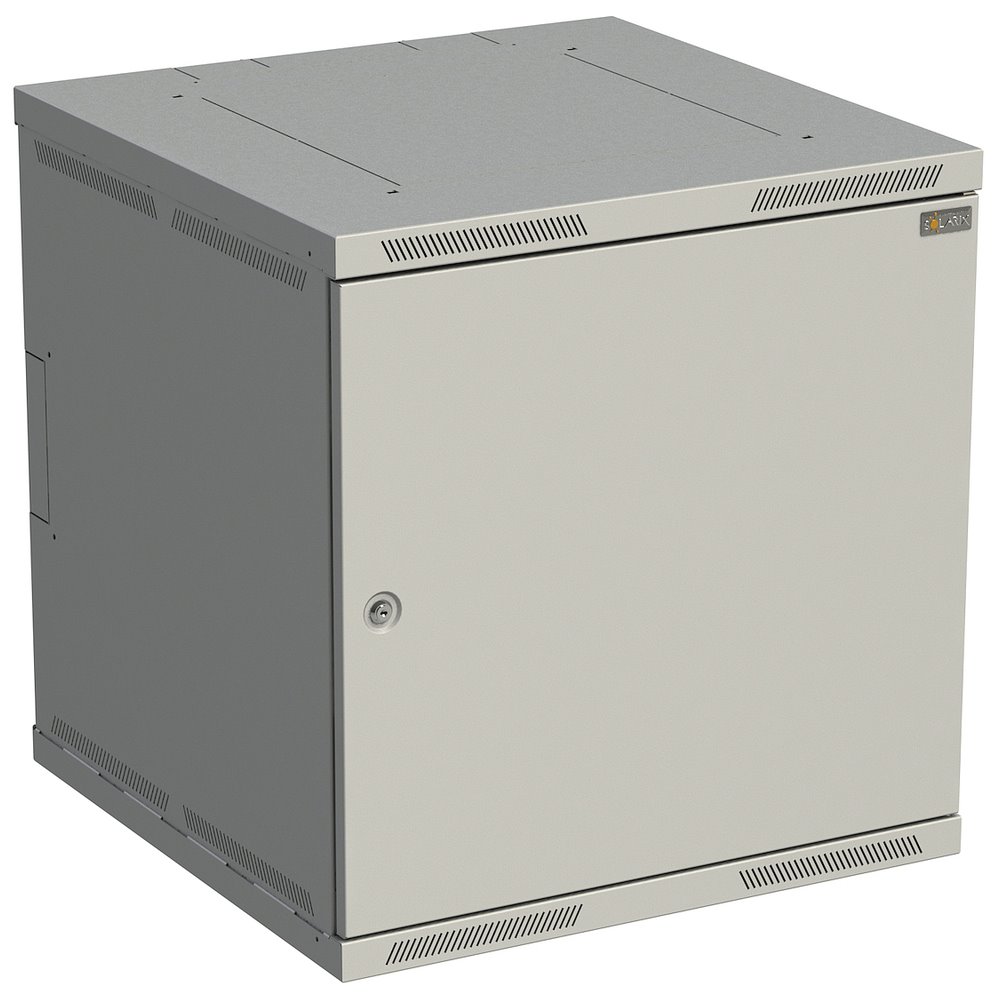 Solarix Rozvaděč nástěnný SENSA 12U 600mm, dveře plech, RAL 7035, SENSA-12U-66-21-G 83000284