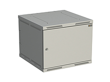 Solarix Rozvaděč nástěnný SENSA 9U 600mm, dveře plech, RAL 7035, SENSA-9U-66-21-G 83000282