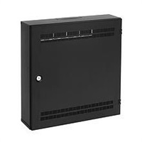 Solarix rozvaděč SOHO LC-18 s lištami 2U, 4U a 11U, 550x550x150mm černá RAL9005 LC-18-55-15-B 86000561