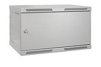 Solarix rozvádzač nástenný nitovaný SENSA 15U 400mm, dvere plech, RAL 7035 SENSA-15U-64-21-G