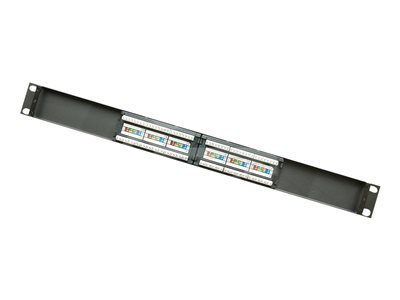 Solarix SX12-5E-UTP-BK - Propojovací panel - CAT 5e - UTP - RJ-45 X 12 - černá - 1U 24000120