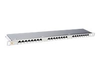 Solarix SX24HD-6-STP-BK - Propojovací panel - CAT 6 - STP - RJ-45 X 24 - nerezová ocel - 0.5U - 19" 24000147