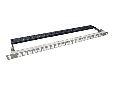 Solarix SX24HDM-0-STP-SL-UNI - Patch panel se správou kabelů - s vysokou hustotou, modulární, neoby 24200244