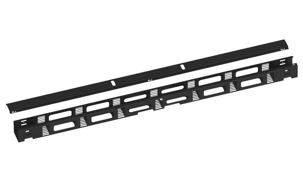Solarix vertikální vyvazovací žlab 45U kovový s krytem, BK, VVZ-K-45-B 86033063