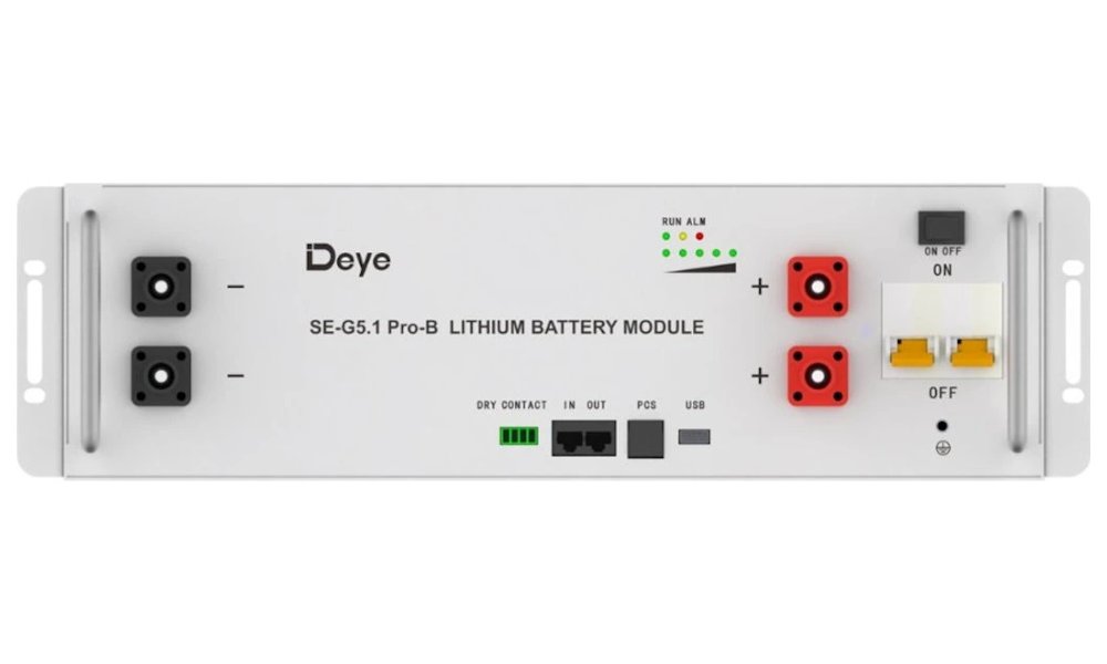 Solarmi úložiště Deye SE-G5.1 Pro, 48V/5.12 kWh, LV, rackmount
