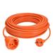 Solight 1z pohyblivý prívod - spojka, 15m, 2 x 1,5mm2, oranžová PS21
