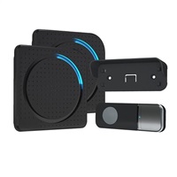 Solight 2x bezdrátový zvonek, do zásuvky, 200m, černý, learning code 1L67BDZ