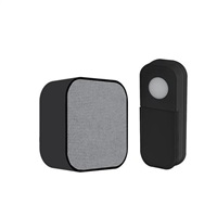 Solight bezdrátový zvonek, bateriový, 180m, černý, learning code 1L75B