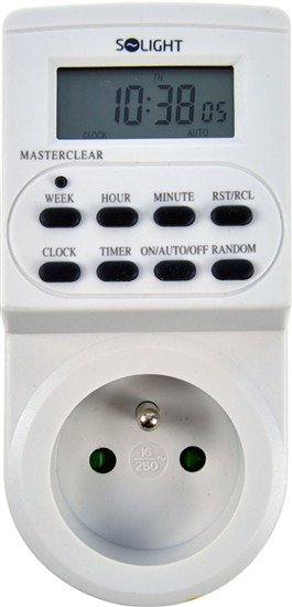 Solight časový spínač digitálny, displej, 17 režimov DT03