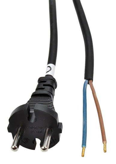 Solight Flexo šnúra, 5m, 2x 1mm2, gumová, čierna PF31