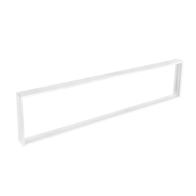 Solight hliníkový biely rám pre inštaláciu LED panelov s rozmerom 295x1195mm na stropy a steny, výška 68mm WO907-W