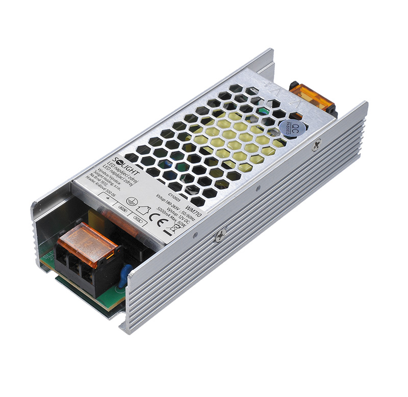 Solight LED napájací zdroj, 230V - 12V, 5A, 60W, IP20 WM710
