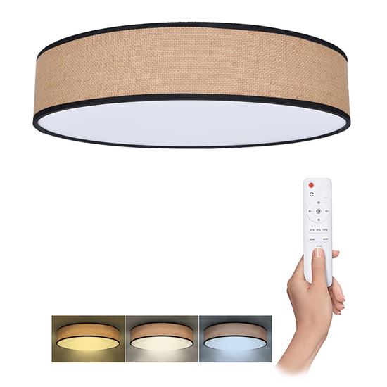 Solight LED osvetlenie s diaľkovým ovládačom Brownie, 60W, 4200lm, 50cm, zmena chromatickosti, stmievateľné WO8004