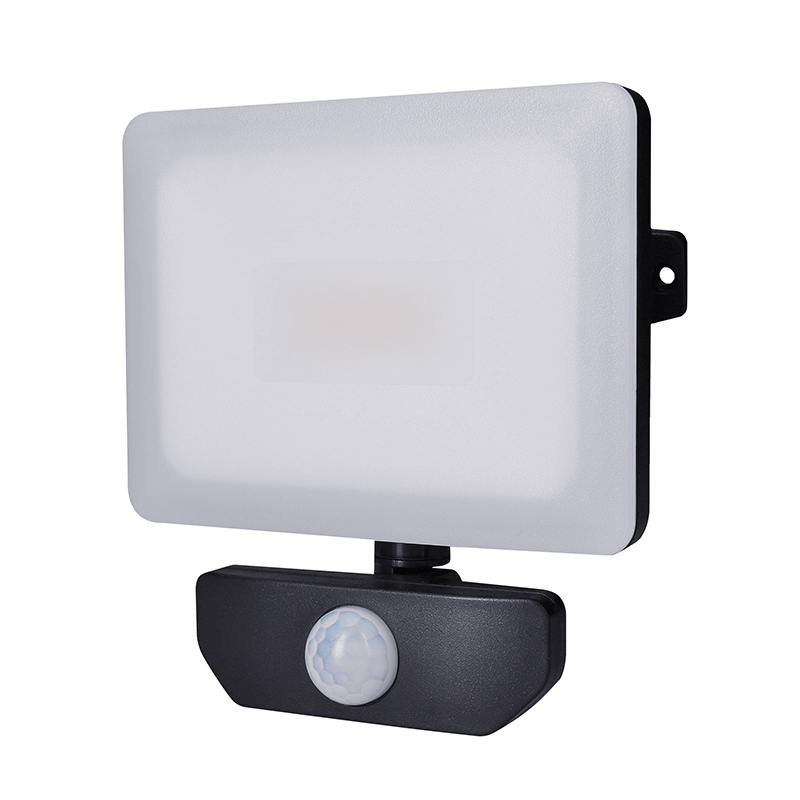 Solight LED reflektor Quick so senzorom, 20W, 1700lm, 4000K, IP44, čierny WM-20WS-Q
