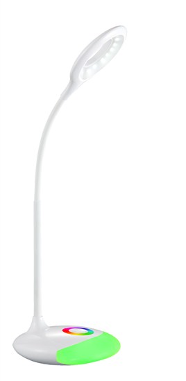 Solight LED stolná lampička nabíjacia, 5W, RGB podsvietenie, stmievateľná, USB napájanie WO44