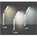 Solight LED stolní lampička stmívatelná, 11W, změna chromatičnosti, broušený hliník, stříbrná WO51-S