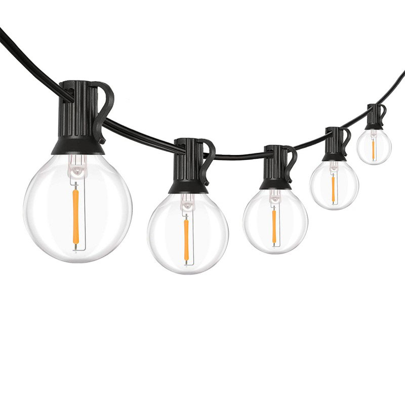 Solight LED vonkajšia reťaz s žiarovkami, 25 žiaroviek, 15m +5m, 750lm, teplá biela WO794-1