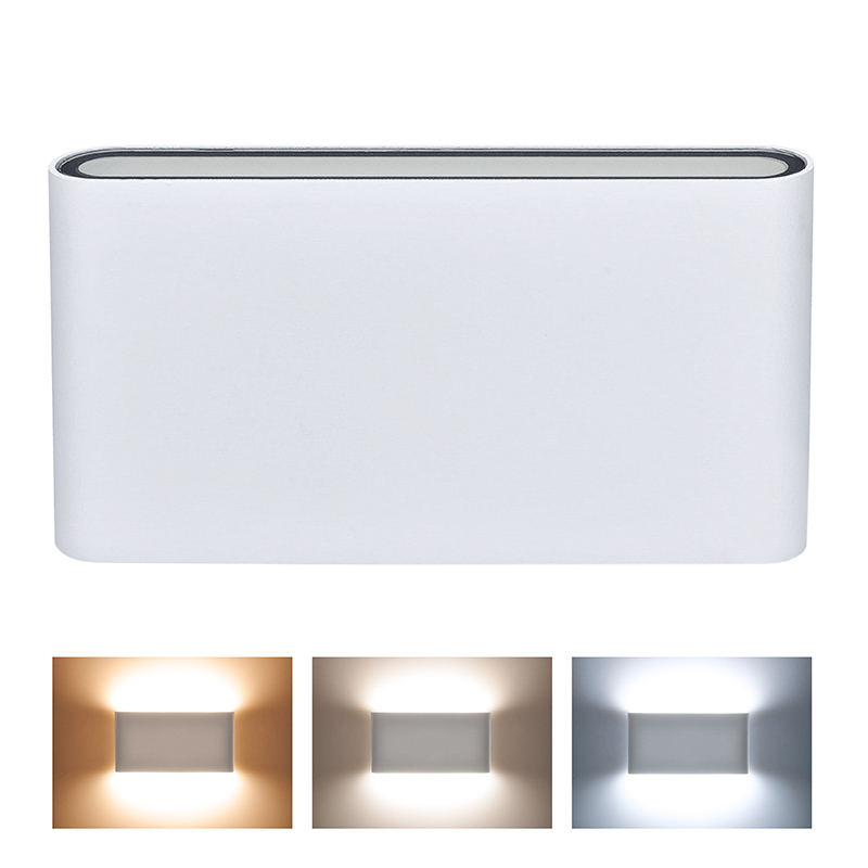 Solight LED vonkajšie nástenné osvetlenie Modena, 12W, 680lm, 120°, biela WO800-W
