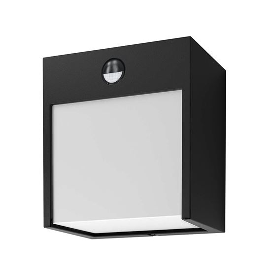 Solight LED vonkajšie nástenné osvetlenie Terni, 12W, 560lm, 3000K, PIR sensor WO813