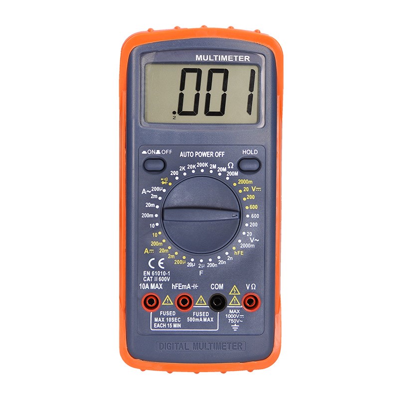Solight multimeter, max. AC 600V/10A, max. DC 600V/10A, test diódy, bzučiak, hFE, kapacita, odpor V30