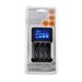 Solight nabíjačka s LCD displejom, AC 230V, 450mA, 4 kanály, AA/AAA, riadená mikroprocesorom DN25