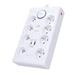 Solight prepäťová ochrana, 8z, USB A+C, 2m, biela PO80