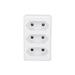 Solight rozbočka, 3x 2,5A, biela