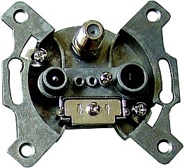 Solight účastnícka zásuvka koncová so SAT, útlm: 3dB 8595092105587