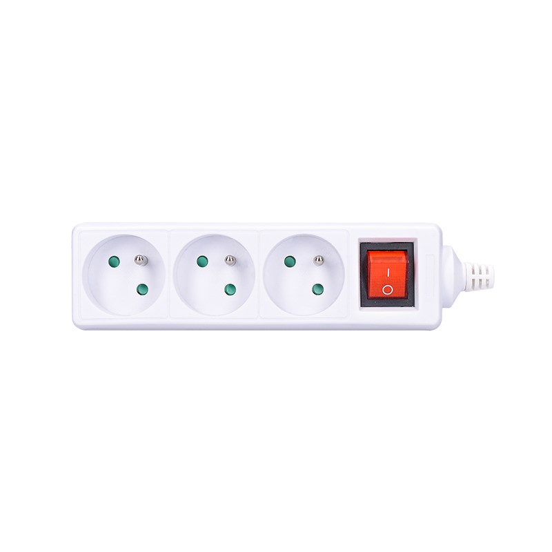 Solight viacnásobná zásuvka, 3 zásuvky, vypínač PZ12