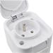 Solight zásuvka do vlhka s viečkom, biela 5D06
