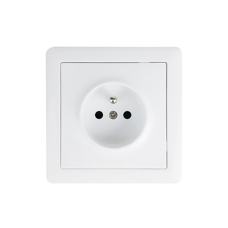 Solight zásuvka Slim, biela 5B134