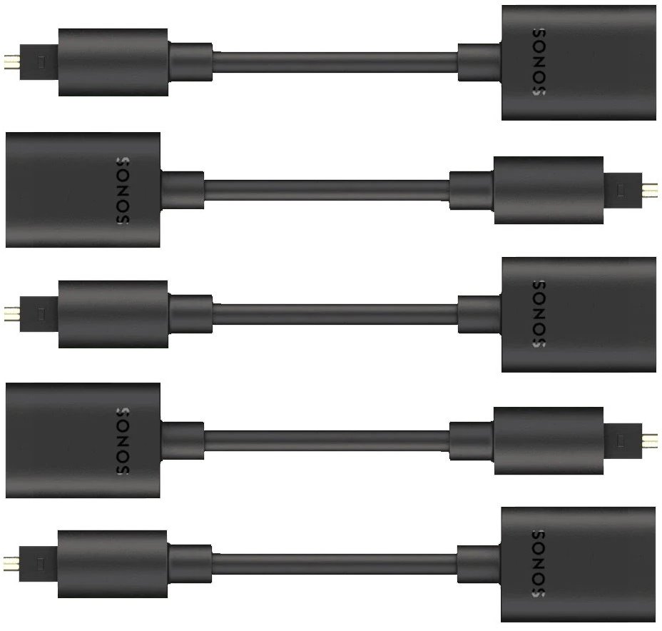Sonos Optical Adapter 5 - Pack OPADBWW1BLK