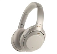 SONY Bluetooth stereo sluchátka WH1000XM3, stříbrná WH1000XM3S.CE7