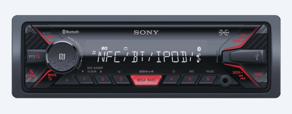 SONY DSX-A410BT Autorádio (1 DIN) bez optické mechaniky s širokými možnostmi propojení DSXA410BT.EUR
