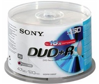 SONY DVD+R 4,7GB, 16x, 50ks (50DPR-120BSP) CAKE BOX 50DPR120BSP
