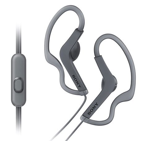 SONY headset do uší MDRAS210APB/ sluchátka drátová + mikrofon/ sportovní/ 3,5mm jack/ citlivost 104 dB/m MDRAS210APB.CE7