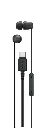 SONY MDR-EX15C - Sluchátka do uší - černá, USB-C IEREX15CB.CE7