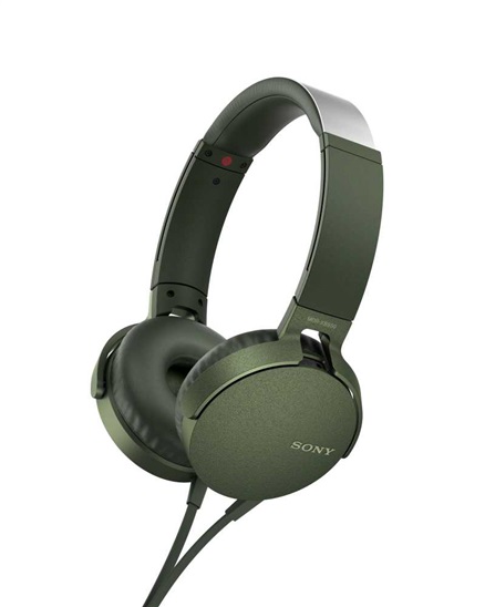 SONY MDRX-B550AP Sluchátka EXTRA BASS & DJ type - headband - Green MDRXB550APG.CE7