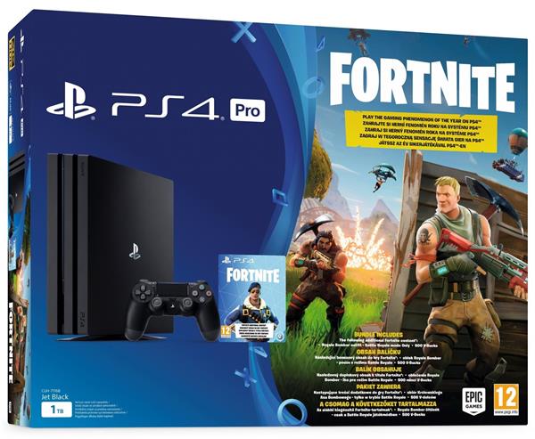 SONY PlayStation 4 Pro 1TB Black + Fortnite PS4PROTBFTN