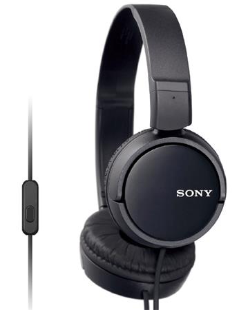 SONY sluchátka MDR-ZX110AP handsfree, černé MDRZX110APB.CE7