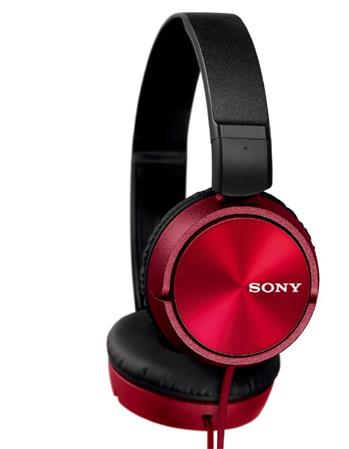 SONY sluchátka MDR-ZX310 červené MDRZX310R.AE