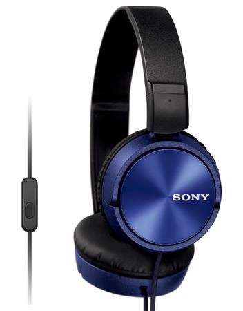 SONY sluchátka MDR-ZX310AP, handsfree, modré MDRZX310APL.CE7