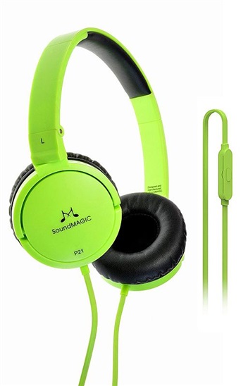 SoundMAGIC P21S headset, zelená 6949379000904